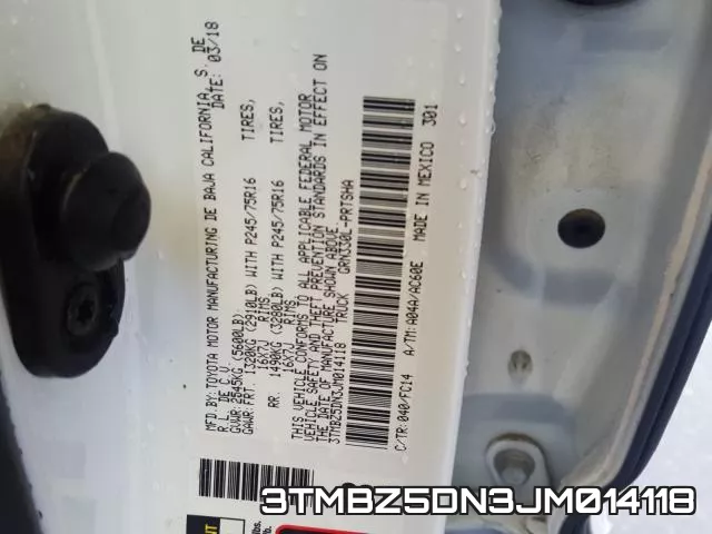 3TMBZ5DN3JM014118 фото 2