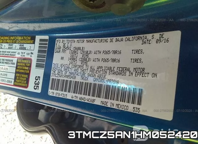 3TMCZ5AN1HM052420 фото 10