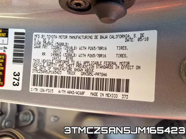 3TMCZ5AN5JM165423 фото 2