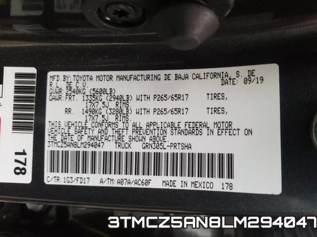 3TMCZ5AN8LM294047 фото 2