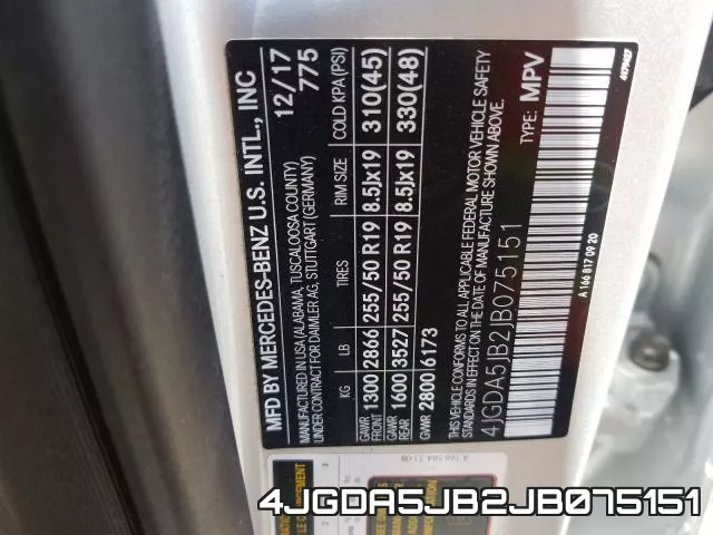4JGDA5JB2JB075151 фото 2