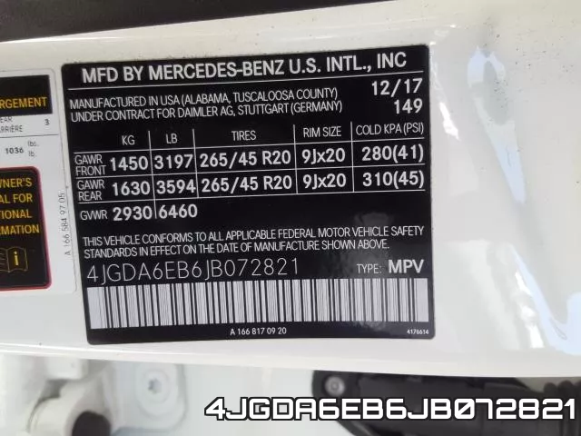 4JGDA6EB6JB072821 фото 2