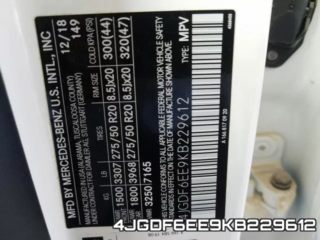 4JGDF6EE9KB229612 фото 2