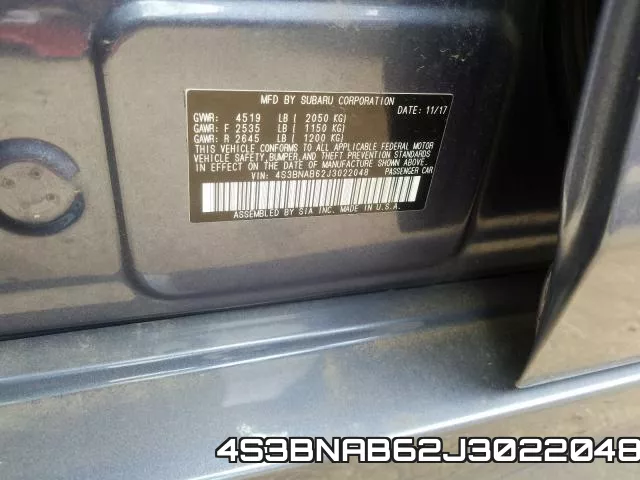 4S3BNAB62J3022048 фото 2