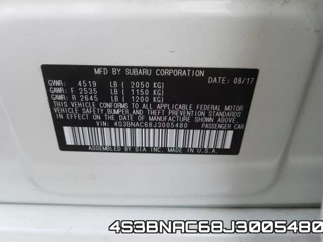 4S3BNAC68J3005480 фото 2