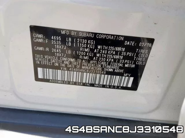 4S4BSANC8J3310548 фото 2