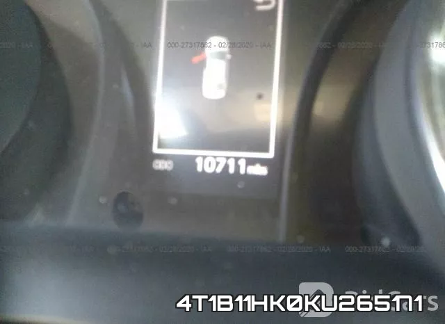 4T1B11HK0KU265171 фото 8