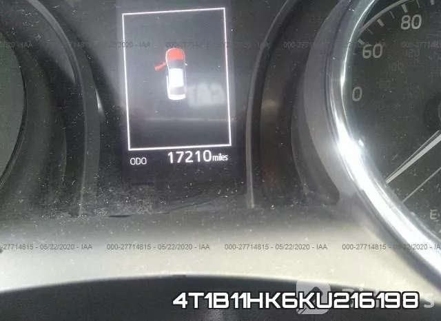 4T1B11HK6KU216198 фото 8