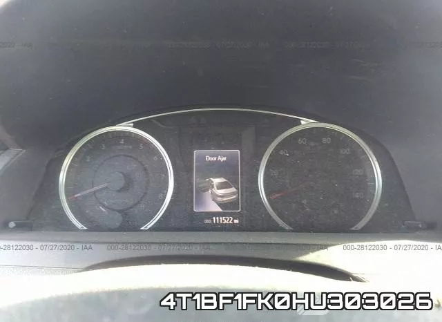 4T1BF1FK0HU303026 фото 8
