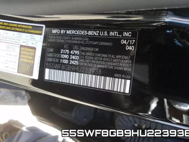 55SWF8GB9HU223938 фото 2