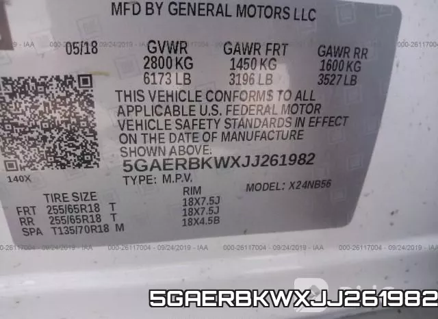 5GAERBKWXJJ261982 фото 10