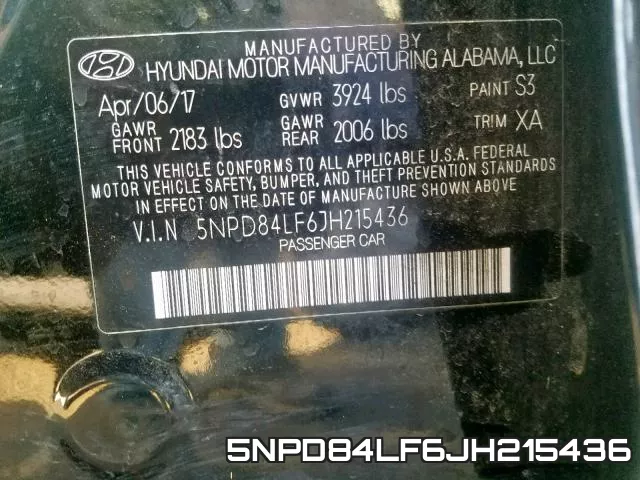 5NPD84LF6JH215436 фото 2