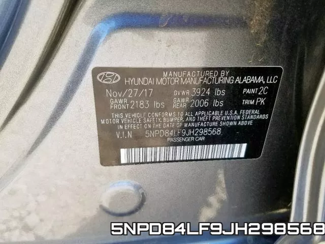 5NPD84LF9JH298568 фото 2