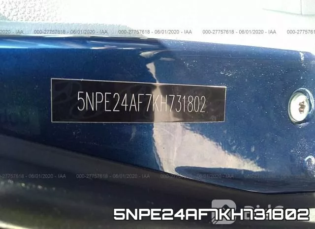 5NPE24AF7KH731802 фото 10