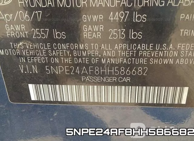 5NPE24AF8HH586682 фото 10