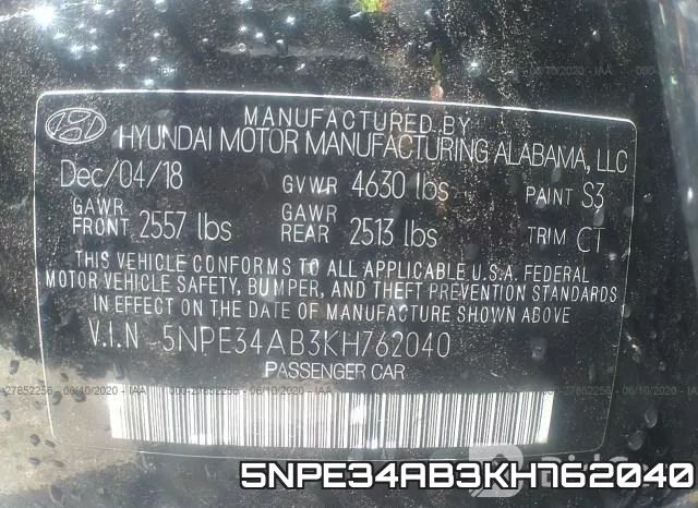 5NPE34AB3KH762040 фото 10