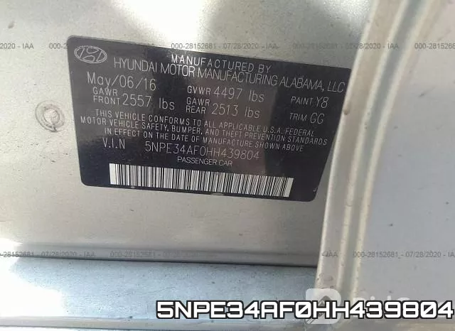 5NPE34AF0HH439804 фото 10