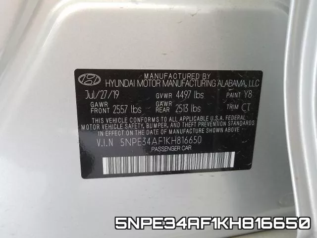 5NPE34AF1KH816650 фото 2