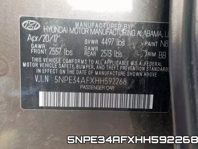 5NPE34AFXHH592268 фото 2