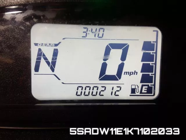 5SADW11E1K7102033 фото 9
