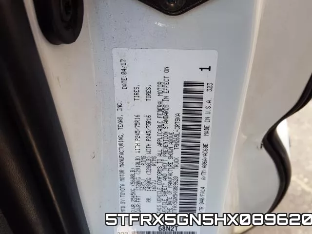 5TFRX5GN5HX089620 фото 2