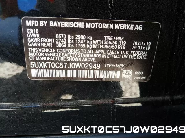 5UXKT0C57J0W02949 фото 2