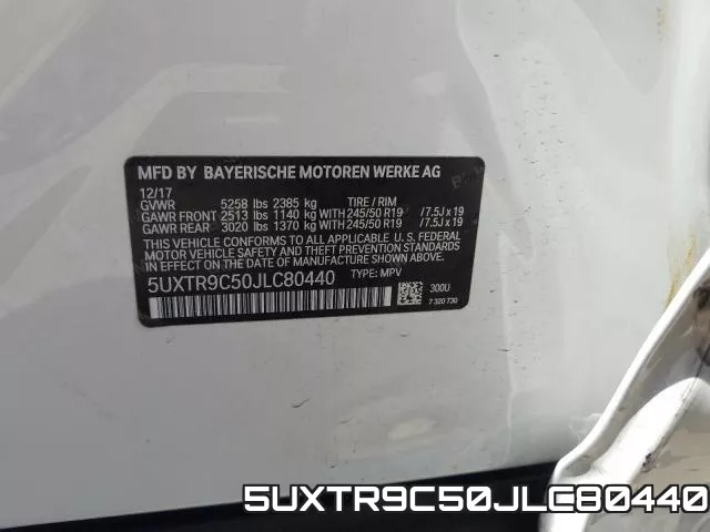 5UXTR9C50JLC80440 фото 2