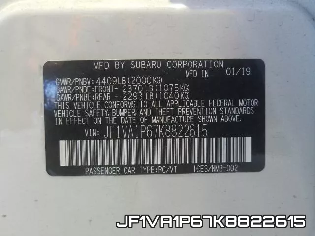 JF1VA1P67K8822615 фото 2