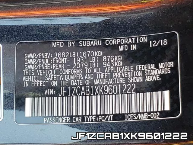 JF1ZCAB1XK9601222 фото 2