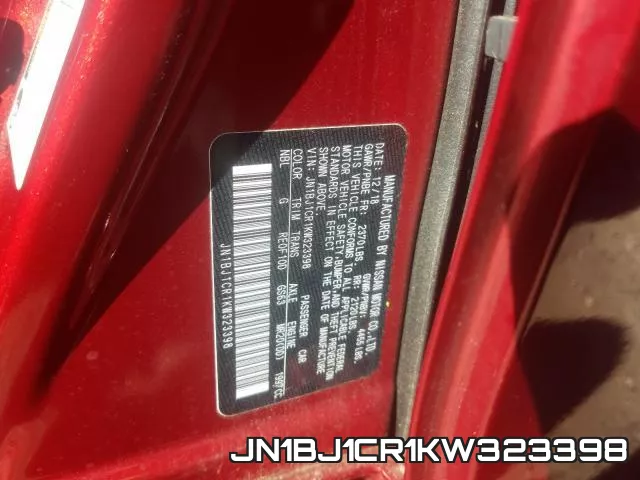 JN1BJ1CR1KW323398 фото 2