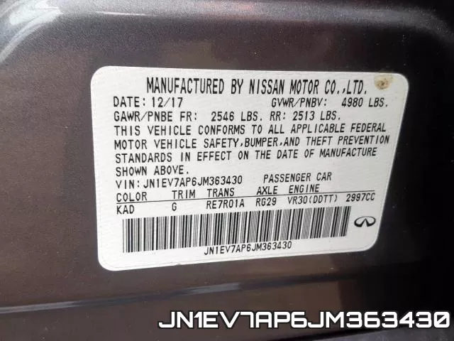 JN1EV7AP6JM363430 фото 2