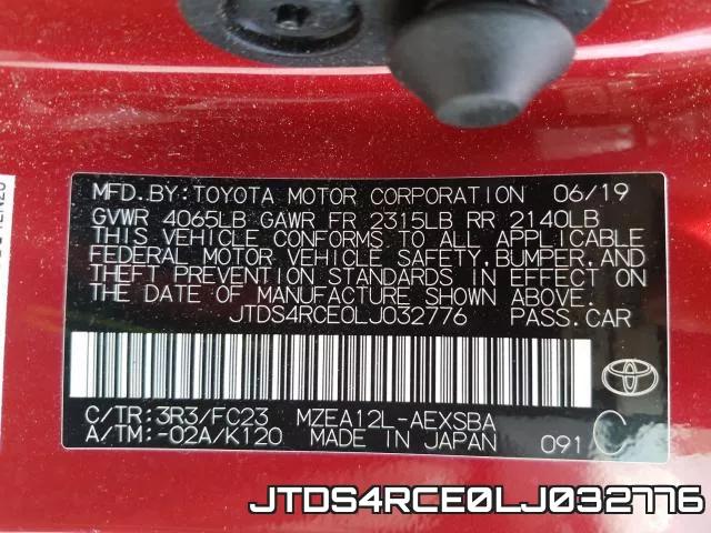 JTDS4RCE0LJ032776 фото 2