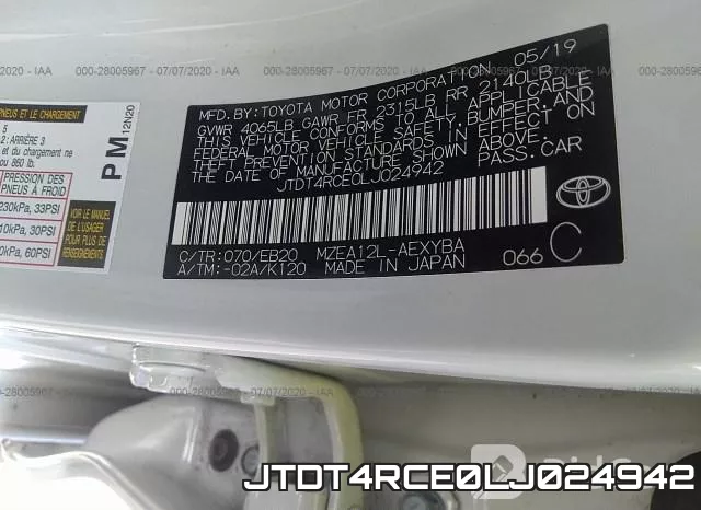 JTDT4RCE0LJ024942 фото 10
