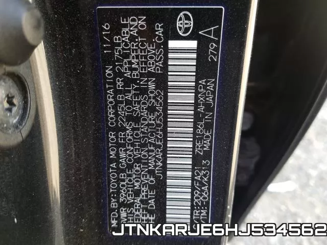 JTNKARJE6HJ534562 фото 2