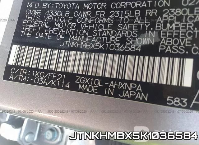 JTNKHMBX5K1036584 фото 10