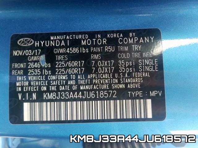 KM8J33A44JU618572 фото 2
