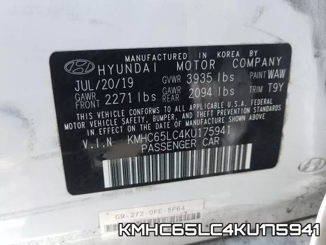KMHC65LC4KU175941 фото 2