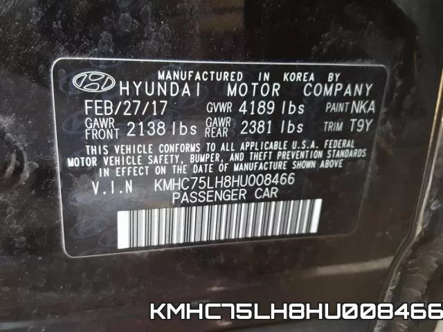 KMHC75LH8HU008466 фото 2
