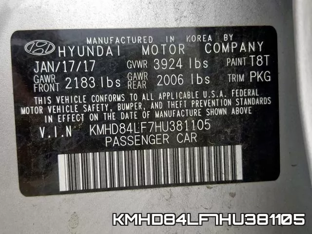 KMHD84LF7HU381105 фото 2