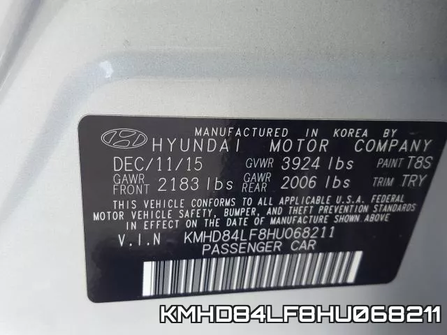 KMHD84LF8HU068211 фото 2