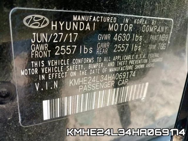 KMHE24L34HA069174 фото 2