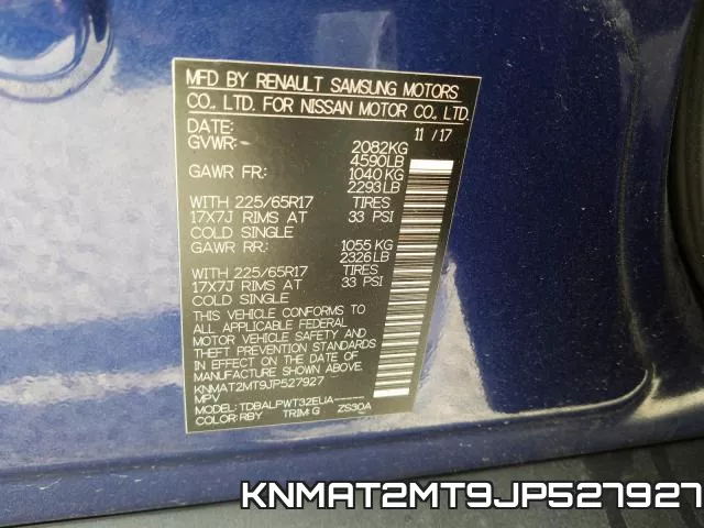 KNMAT2MT9JP527927 фото 2