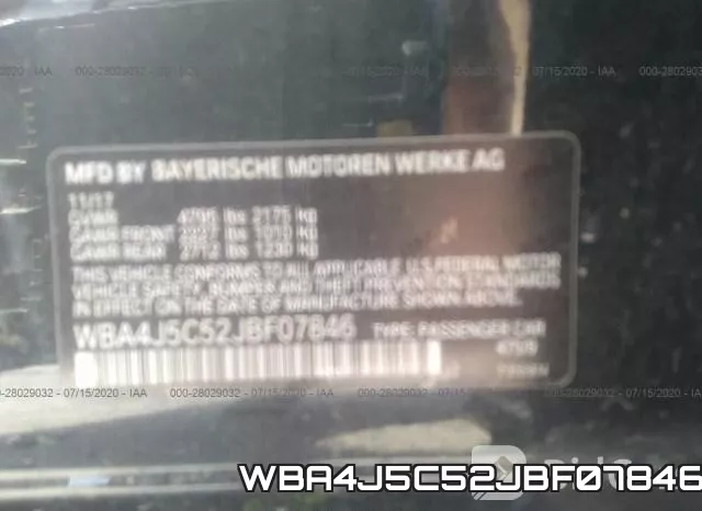WBA4J5C52JBF07846 фото 10