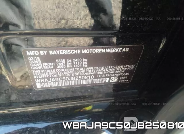 WBAJA9C50JB250810 фото 10