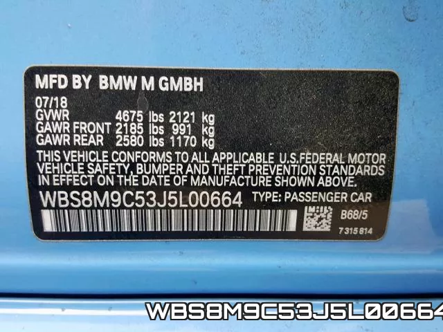 WBS8M9C53J5L00664 фото 2
