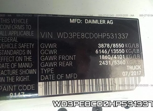 WD3PE8CD0HP531337 фото 10