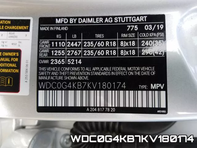WDC0G4KB7KV180174 фото 2