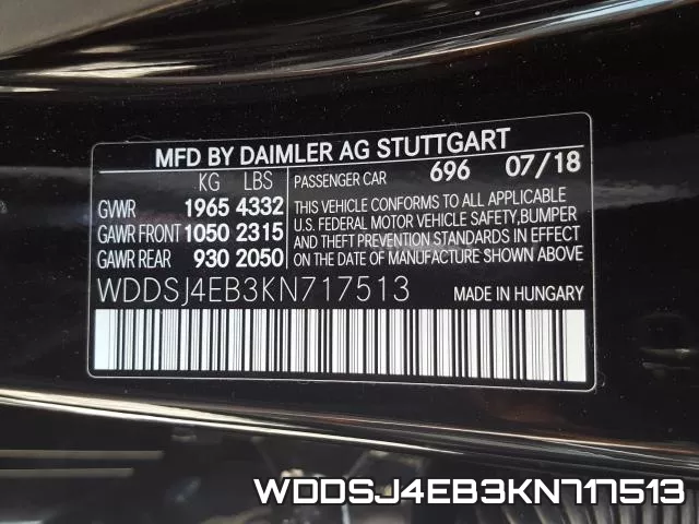 WDDSJ4EB3KN717513 фото 2