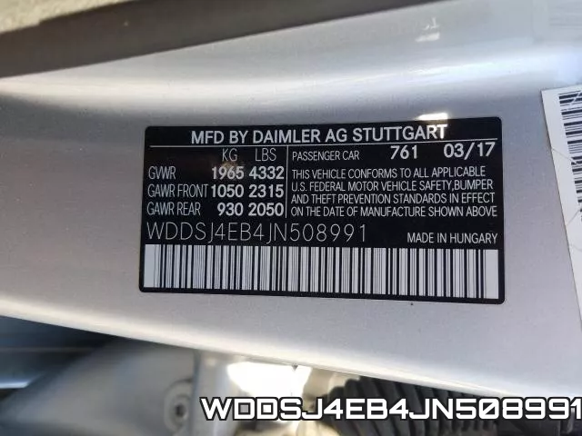 WDDSJ4EB4JN508991 фото 2