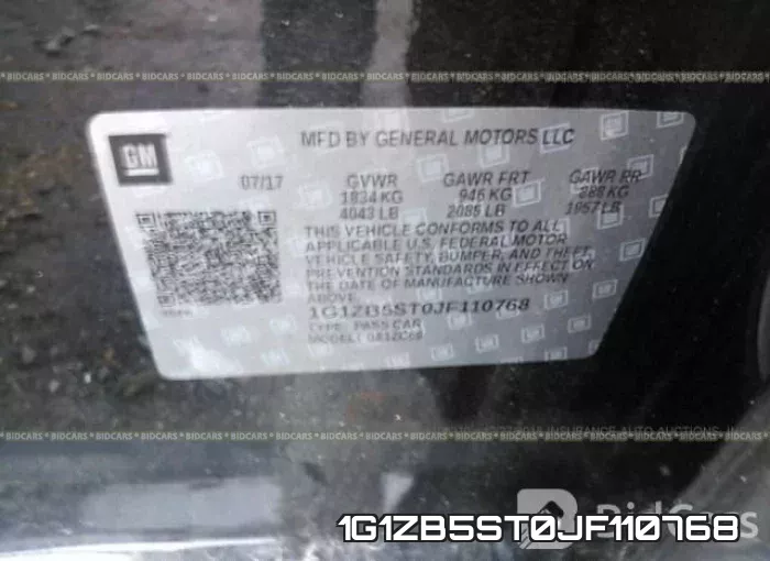 1G1ZB5ST0JF110768 фото 10
